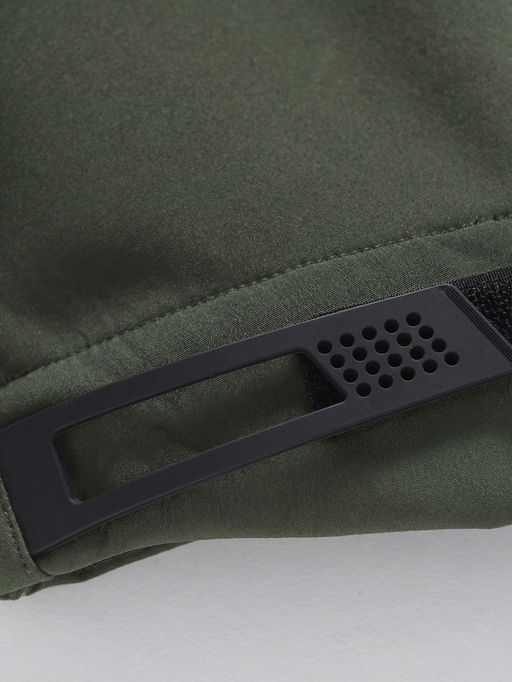 Ветровка мужская софтшелл виндстоппер с капюшоном спортивная цвета хаки 9615_1Kh