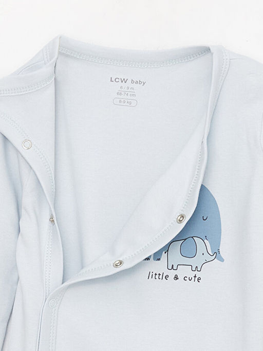 Bisiklet Yaka Uzun Kollu Erkek Bebek Tulum 2li - Waikiki фото 3