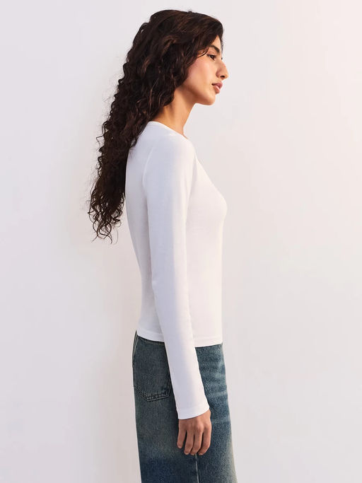 Лонгслив с застежкой на груди / Zarina  фото 4