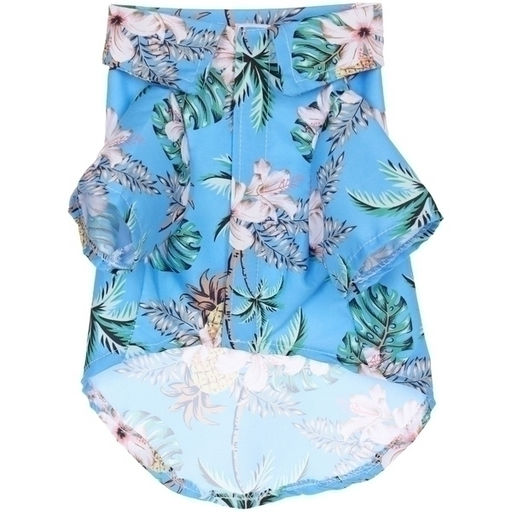 Рубашка для собак и кошек малых и средних пород "СТИЛЬНЫЙ БРО", принт пальмы, размер L