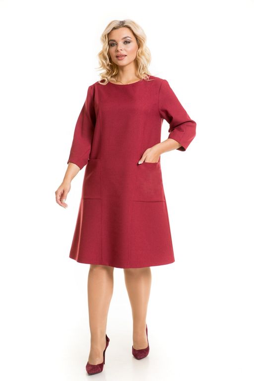 Платье 938 бордовый - Novita фото 2