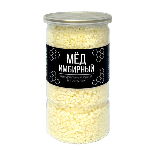 Медовые гранулы имбирные 350г (состав: мёд натуральный, глюкоза)