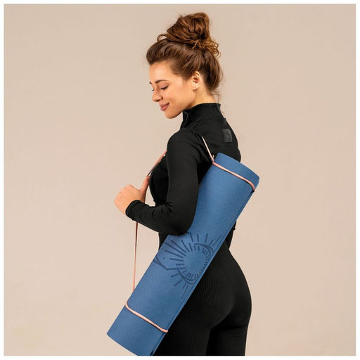 Коврик для фитнеса и йоги Sangh Moon, нескользящий, 183×61×0.6 см, синий