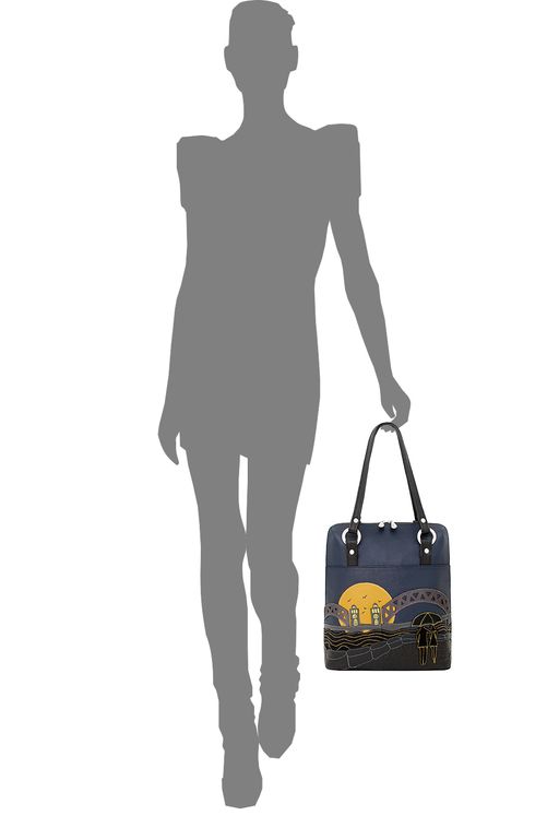 Сумка с аппликацией ДС-226-246 черный