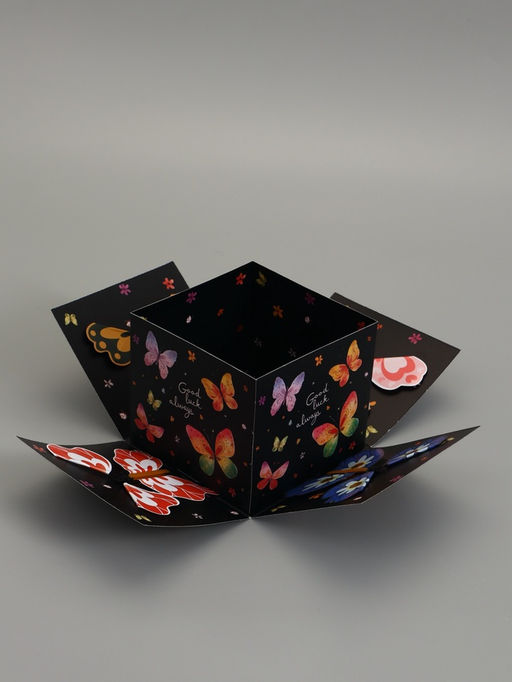 Коробка подарочная "Бабочки, Всегда" 14,5 х 14,5 х 12,7 см