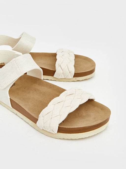 ?rg? Detayl? K?z ?ocuk Sandalet