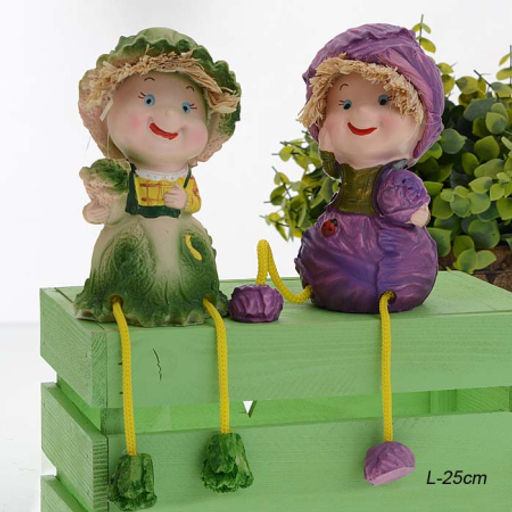 Цена за 2 шт. Фигурка Капуста висячие ножки 2 штуки набор / 8236 /уп 48/ - Галеонтрейд фото 2