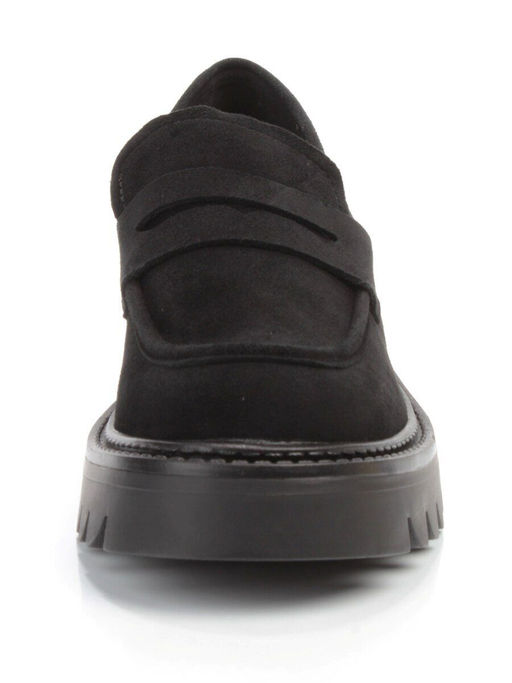 03-C1801-2 BLACK Полуботинки женские (натуральная замша) - Фабричный китай фото 6