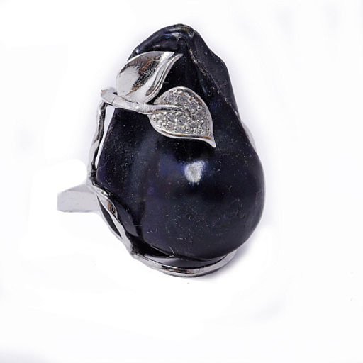 Кольцо с большой синей Жемчужиной