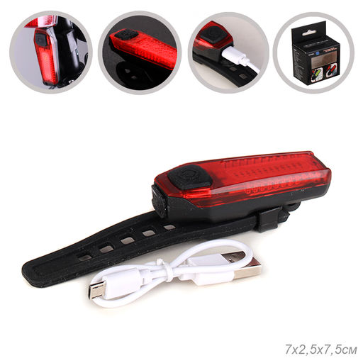 Фонарь задний COMIRON TA08 корпус: ABS, IPX4; свет: 12LED, 80lm; аккум: 150mAh, USB; пять режимов. /уп 400/ - Галеонтрейд фото 13