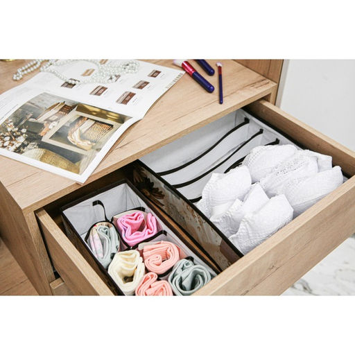 Органайзер для хранения белья Доляна Астра, 7 ячеек, 3430.510 см, коричневый  фото 5