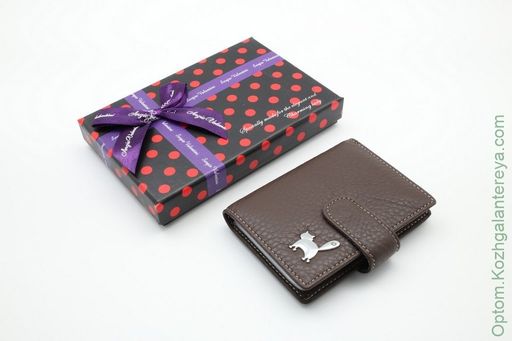 Женская кожаная визитница Sergio Valentini СВ 8030-010  фото 5