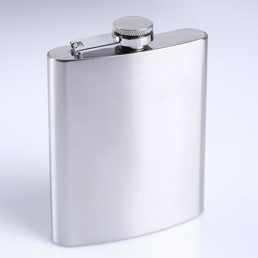 Фляжка Мастер К Полковник, 240 мл, в чехле, подарочная, армейская, 8 oz, нержавеющая сталь, зелёная