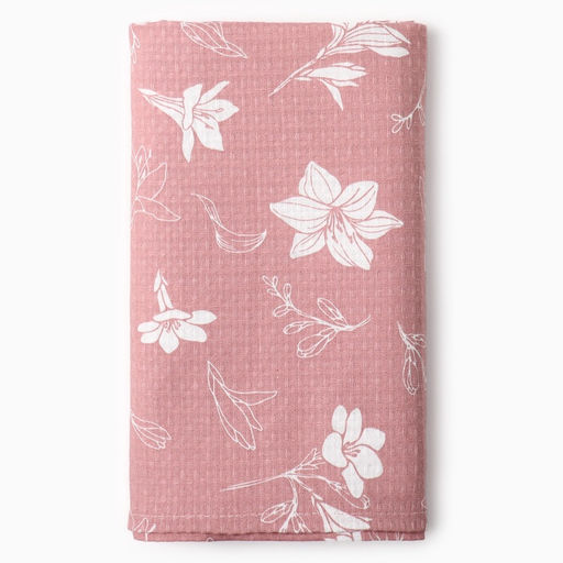 Набор подарочный Этель Lilies, 5 предметов, полотенце, мочалка, расчёска фото 6