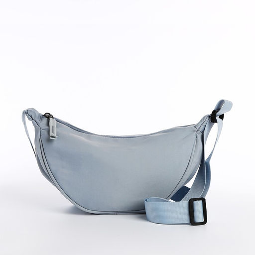 Сумка молодёжная на молнии, цвет голубой - Simaland фото 3