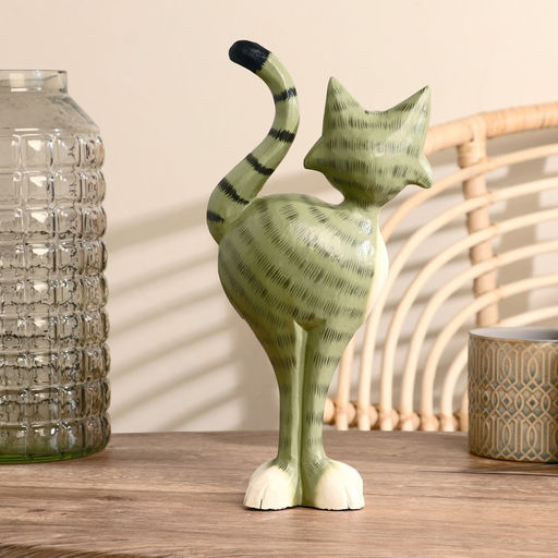 Сувенир «Киса», 15×30×7 см, дерево