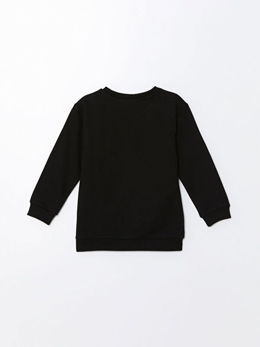 Bisiklet Yaka Uzun Kollu Atat?rk Bask?l? Erkek Bebek Sweatshirt