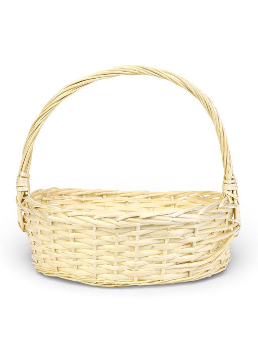 Корзина плетёная для хранения Liana, с ручкой, бежевая, набор 3 шт.