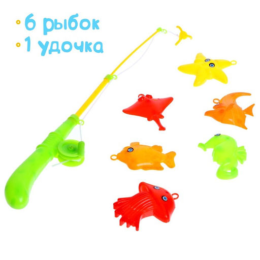 Рыбалка Ловись рыбка: удочка, 6 рыбок, МИКС - Simaland фото 3