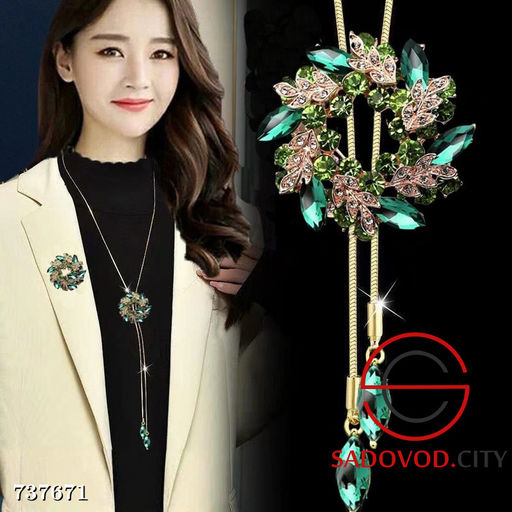Женское колье с застежкой брошки - Bruno фото 6