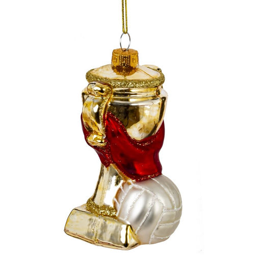 Украшение новогоднее "Кубок", L6,5 W6 H11 см