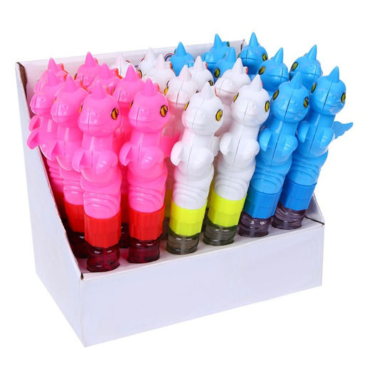 Цена за 24 шт. Мыльные пузыри Единорог, мини, МИКС, 50 мл - Funny toys фото 2