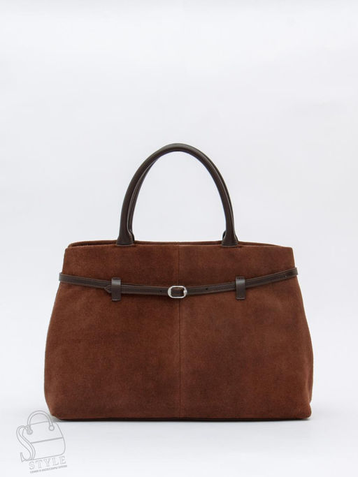 Сумка женская кожаная 8018-1S coffee Velina Fabbiano-Safenta