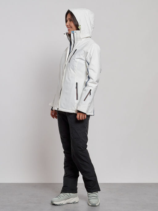 Горнолыжный костюм женский зимний белого цвета 03350Bl - Chunmai фото 6