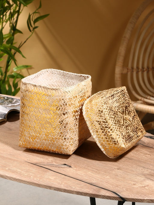 Корзинка плетёная «Аварис», 17×17×25 см