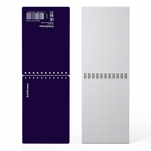 Цена за 4 шт. Блокнот с пластиковой обложкой на спирали ErichKrause Reef, А6, 80 листов, клетка_MIX-PACK  фото 7