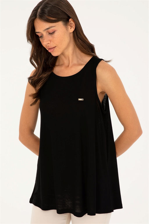 U. S. Polo Assn / Женская черная футболка - U.s. polo assn фото 3