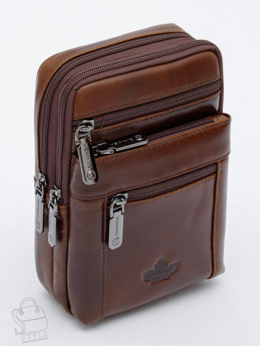 Сумка мужская кожаная 325012Z coffee Zinimsk