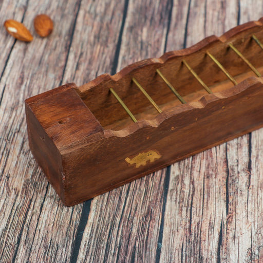 Подставка под благовония «Слоны», 25×4×4 см, дерево