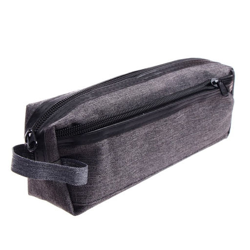 Пенал школьный на молнии Calligrata «Джинс», 2 отделения, МИКС