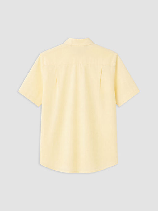 Regular Fit Keten Kar???ml? Erkek G?mlek