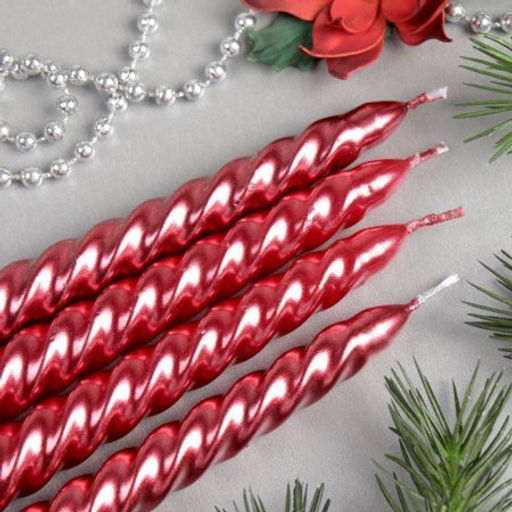 Свеча стержень 4 штуки 25 см витая / GL-10-4 /уп 36/144/ - Галеонтрейд фото 13