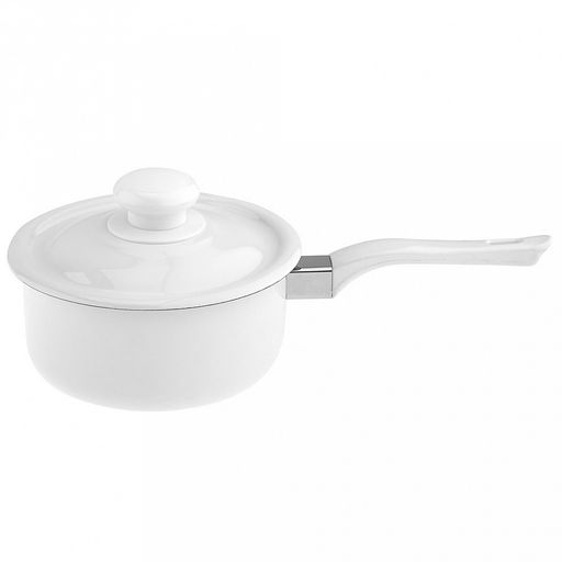 "Белые ночи" Ковш эмалированный 0,6л, металлическая крышка (Россия)