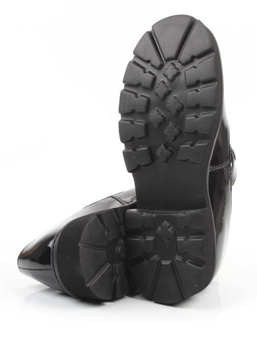 06-DLG02-2 BLACK Туфли женские (натуральная кожа)