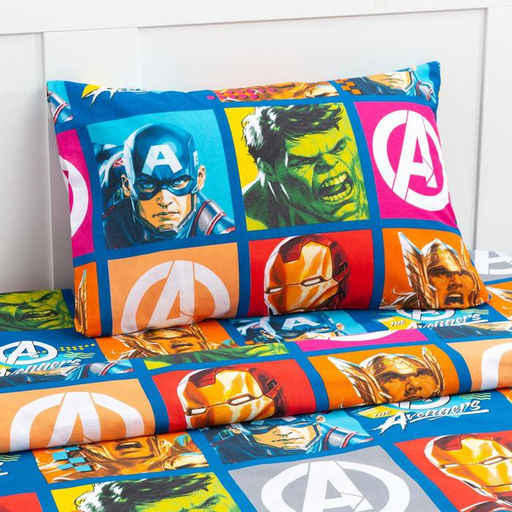 Постельное бельё 1,5 сп Avengers 143*215 см, 150*214 см, 50*70 см -1 шт - Marvel фото 2