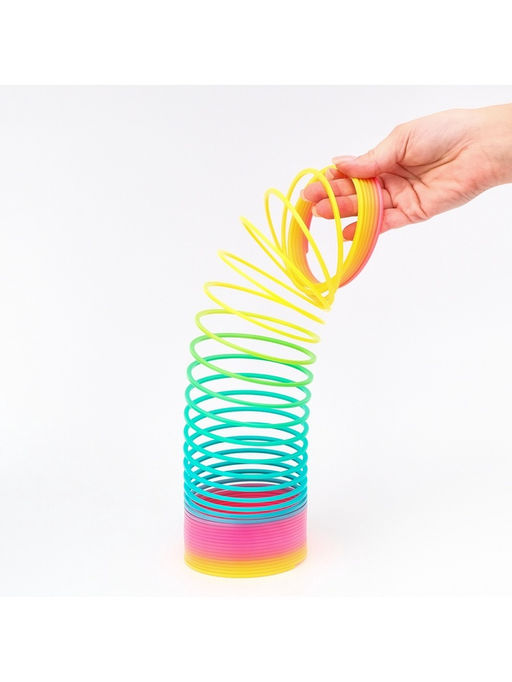 Пружинка - радуга Матовая, в сетке, d=9 см - Funny toys фото 5