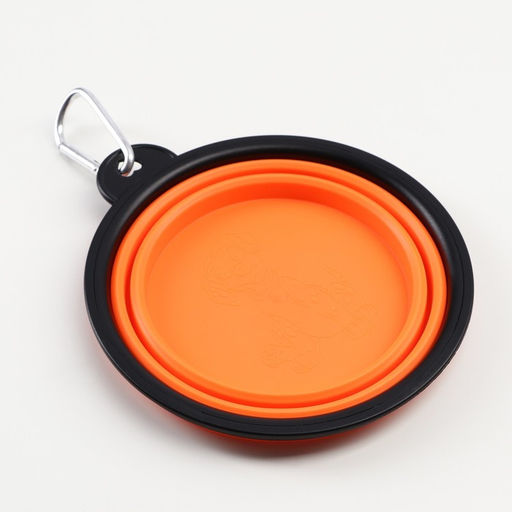 Цена за 2 шт. Миска силиконовая, складная, 350 мл, 13 см, оранжевая - Пижон фото 4