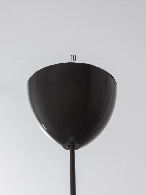 Светильник подвесной «Хоста», 1×15 Вт, Е27, 29×29×13(74) см, белый/чёрный