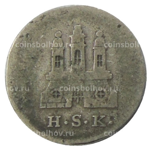 Монета 1 шиллинг 1828 года Германские государства  Гамбург