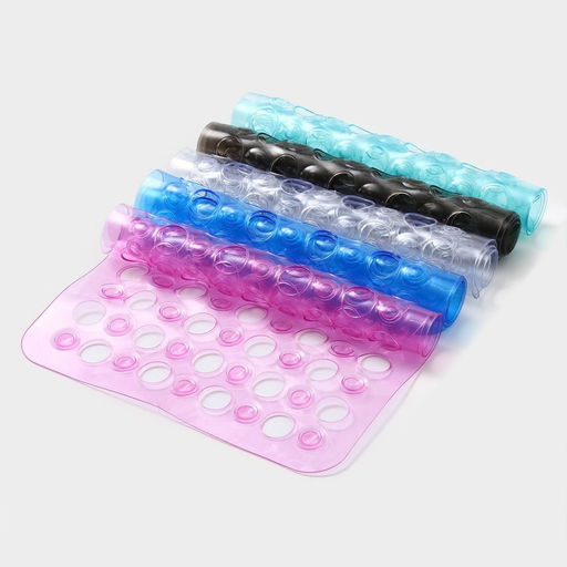 Коврик противоскользящий в ванну Доляна «Попурри», на присосках, 31×48 см, цвет МИКС