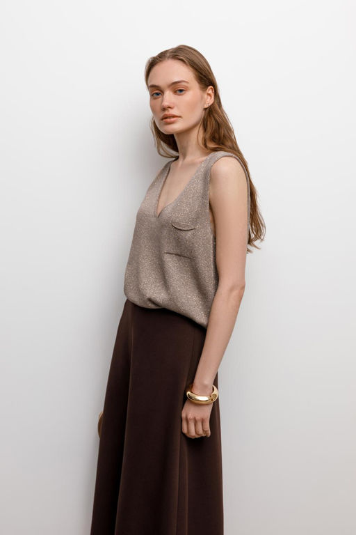 ЕВ 30212/бежевый блуза-топ жен