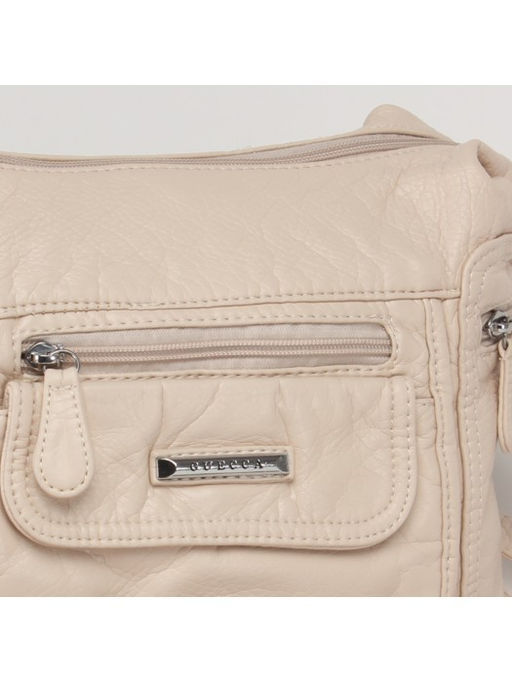 Сумка женская искусственная кожа Guecca-A 805, 1отд+карм/пер, плеч/ремень, бежевый SALE 235150 - Adelia фото 9