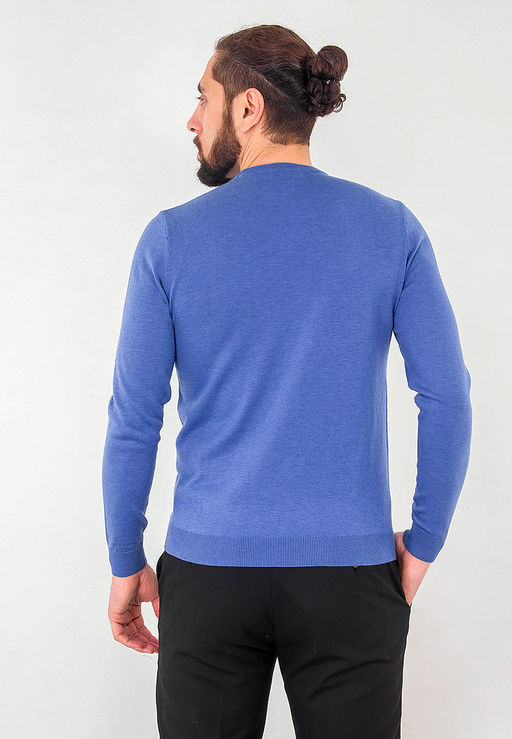 Джемпер мужской GREG G121-135299 (голубой меланж)  фото 7