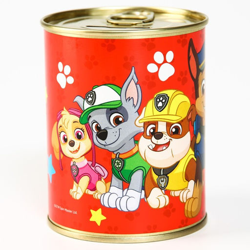 Цена за 2 шт. Копилка металлическая, 9.5 см × 7.5 см × 7.5 см «Спасатели», Щенячий патруль