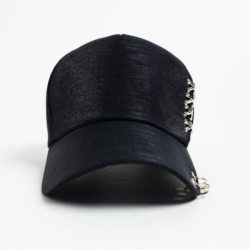 Бейсболка женская MINAKU цвет чёрный/серебряный, размер 56-58