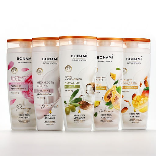 Гель для душа женский с пантенолом, 250 мл, аромат нежности шёлка, BONAMI